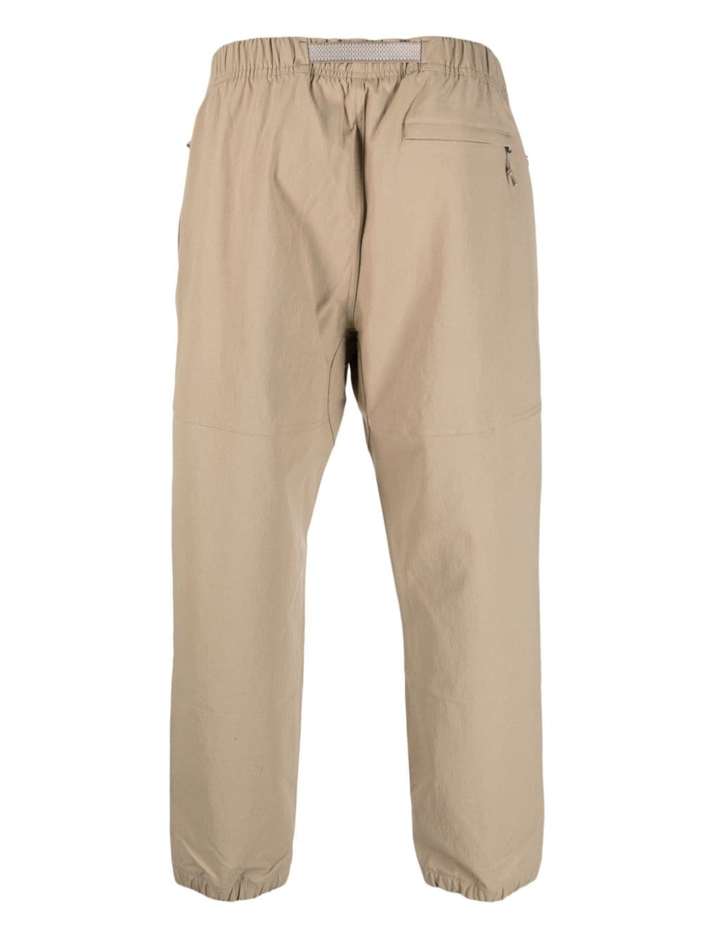 Nike logo-patch belted trousers - Beige