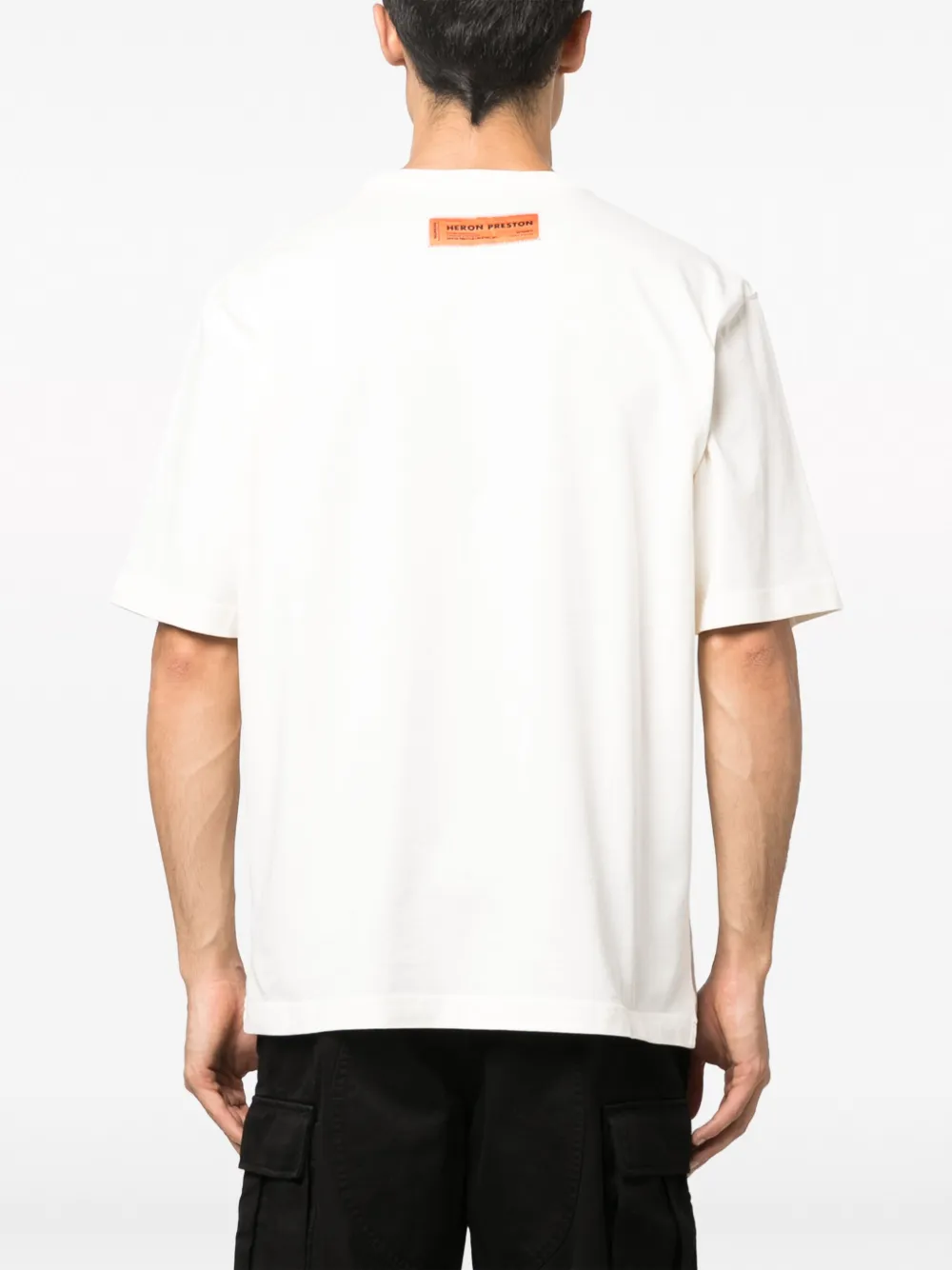 Heron Preston T-shirt met print Beige