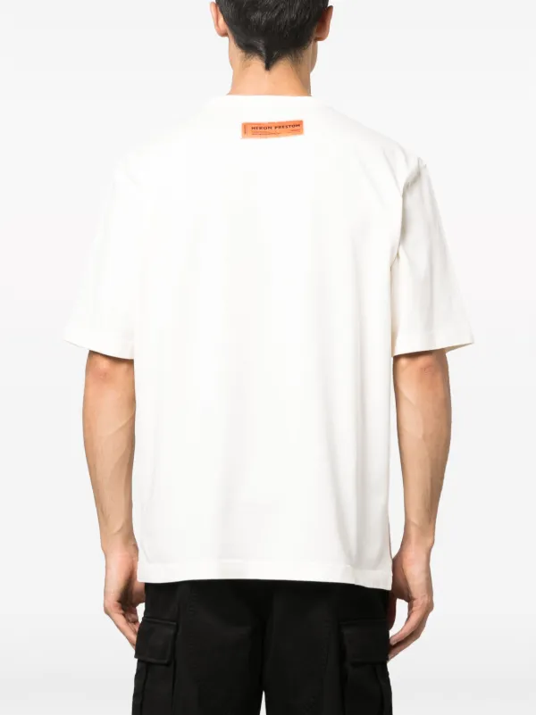Heron Preston Heron Bird Painted Cotton T-shirt | Neutrals | FARFETCH