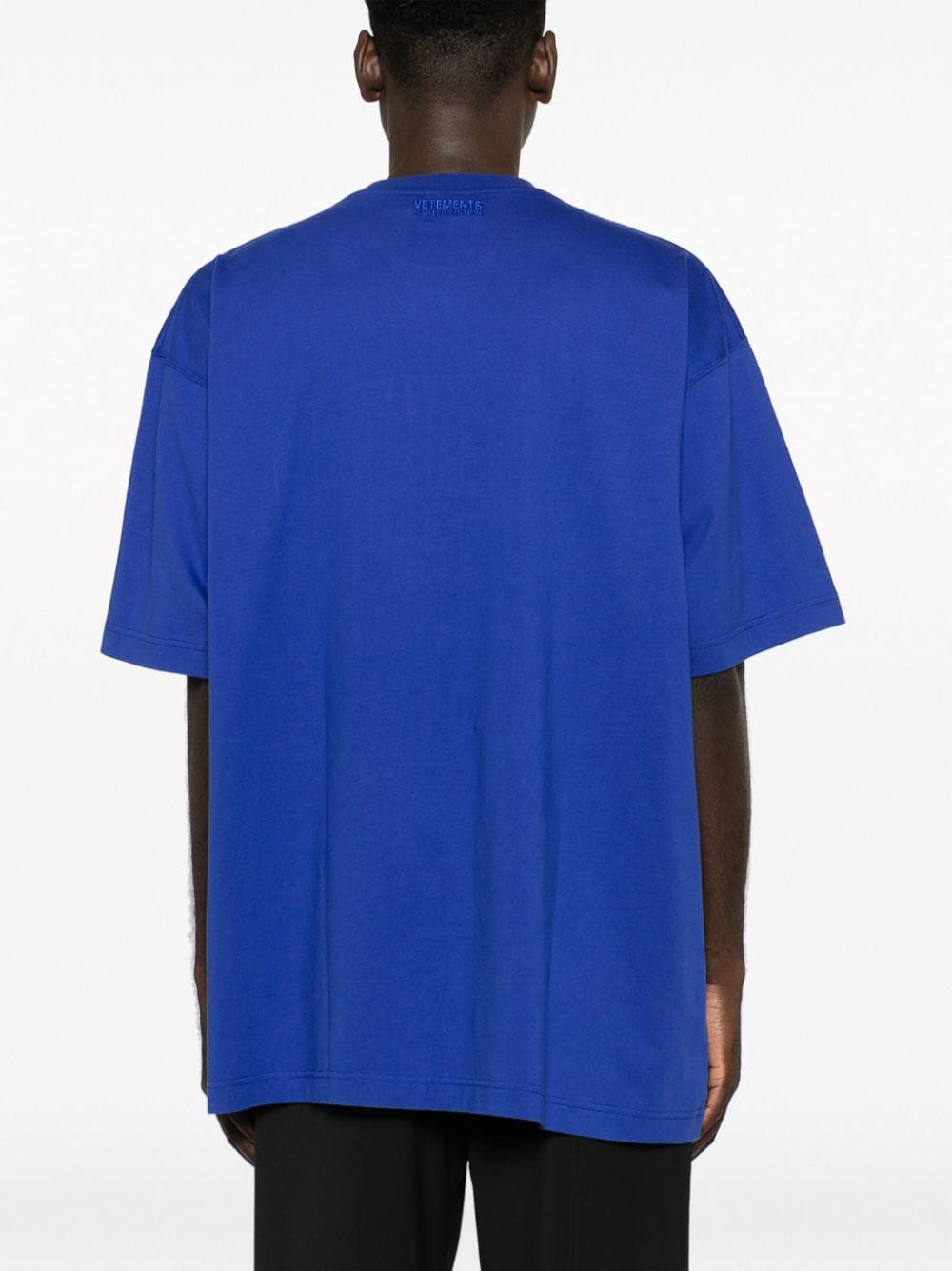 Shop Vetements Vip Cotton T-shirt In Blue