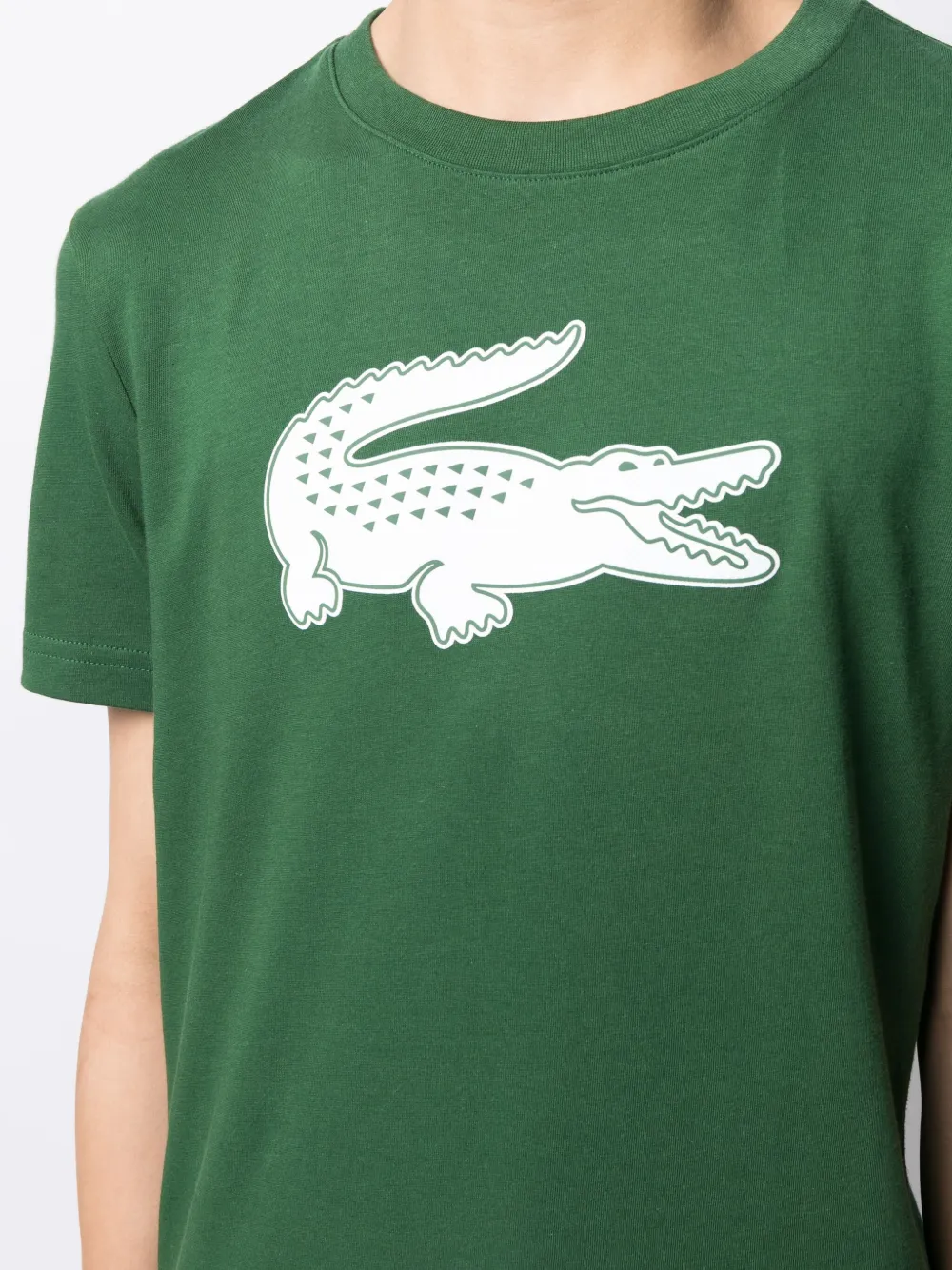 Lacoste T-shirt met logoprint Groen