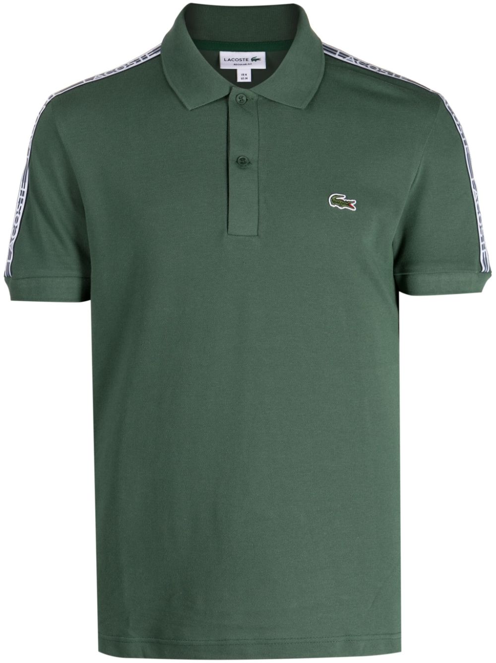 Lacoste Logo-patch Cotton Polo Shirt In Green