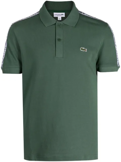 Lacoste logo-patch cotton polo shirt