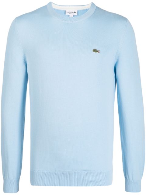 Lacoste logo-patch cotton jumper Men