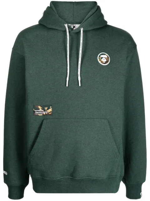 AAPE BY *A BATHING APE® multi-logo patches jersey hoodie