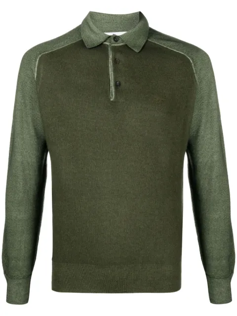 ETRO logo-embroidered knitted polo shirt