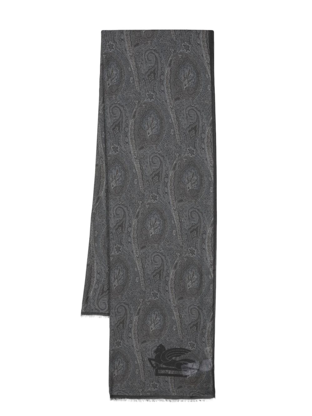 Etro Paisley-print Scarf In Black