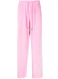 TEAM WANG design Sparkles straight-leg trousers - Pink