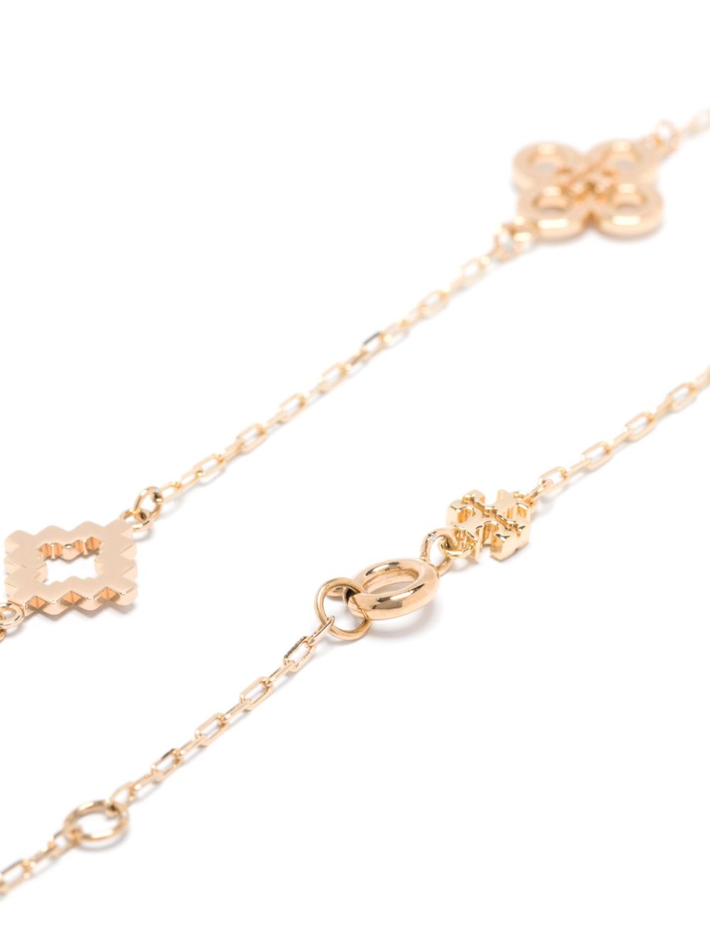 Tory Burch Kira Clover Necklace in White