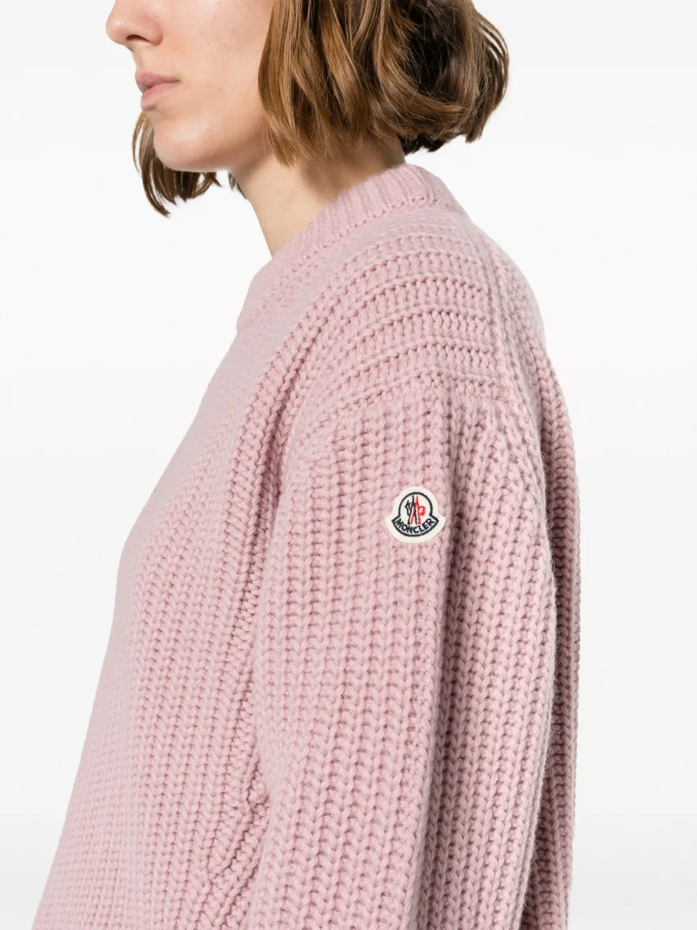 Moncler Trui met logopatch Roze