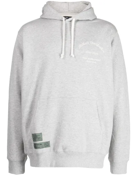 izzue hoodie con cordones y logo bordado