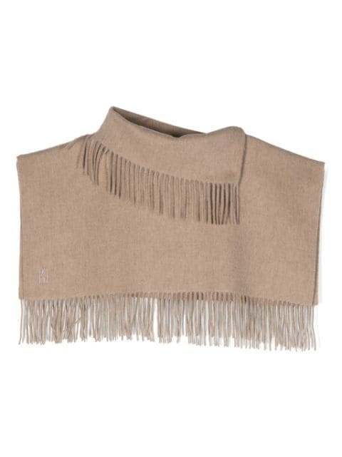 By Malene Birger fringed wool cropped poncho