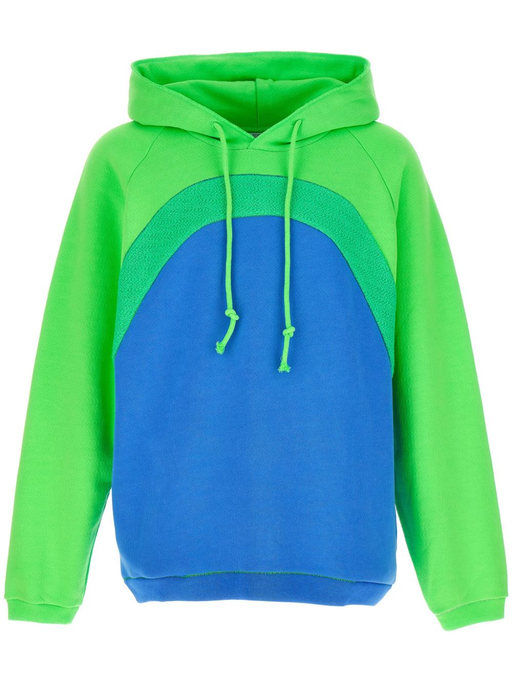 Rainbow bouclé cotton hoodie