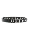 Alessandra Rich spike-embellished leather belt - Black