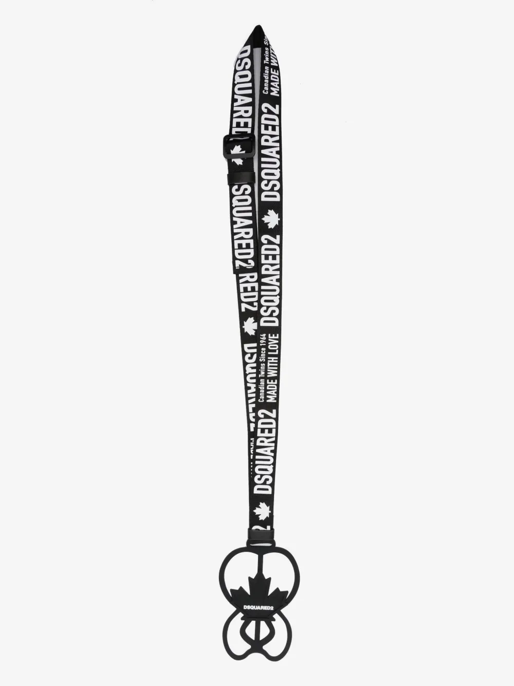 DSQUARED2 ロゴプリント ネックストラップ | ブラック | Image 1