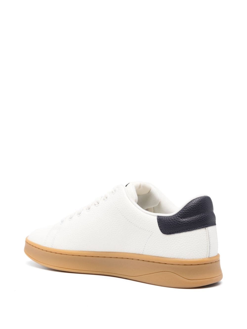 Shop Diesel S-athene Low-top Leather Sneakers In White