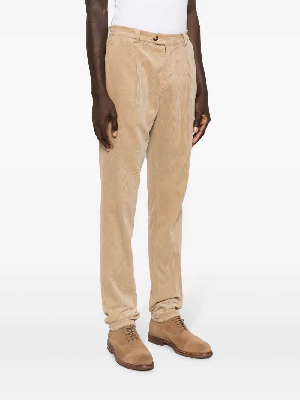 Brunello Cucinelli Ribfluwelen broek Beige