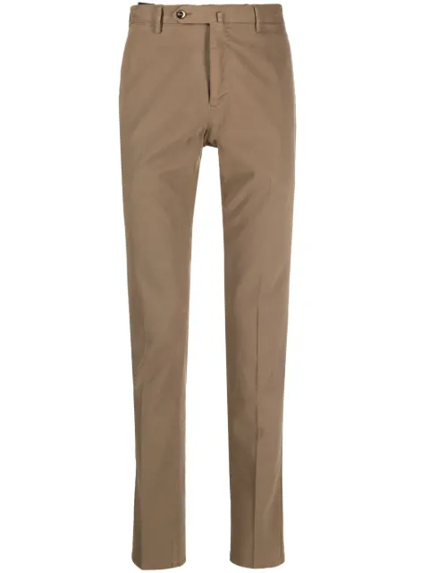 PT Torino mid-rise slim-cut chinos