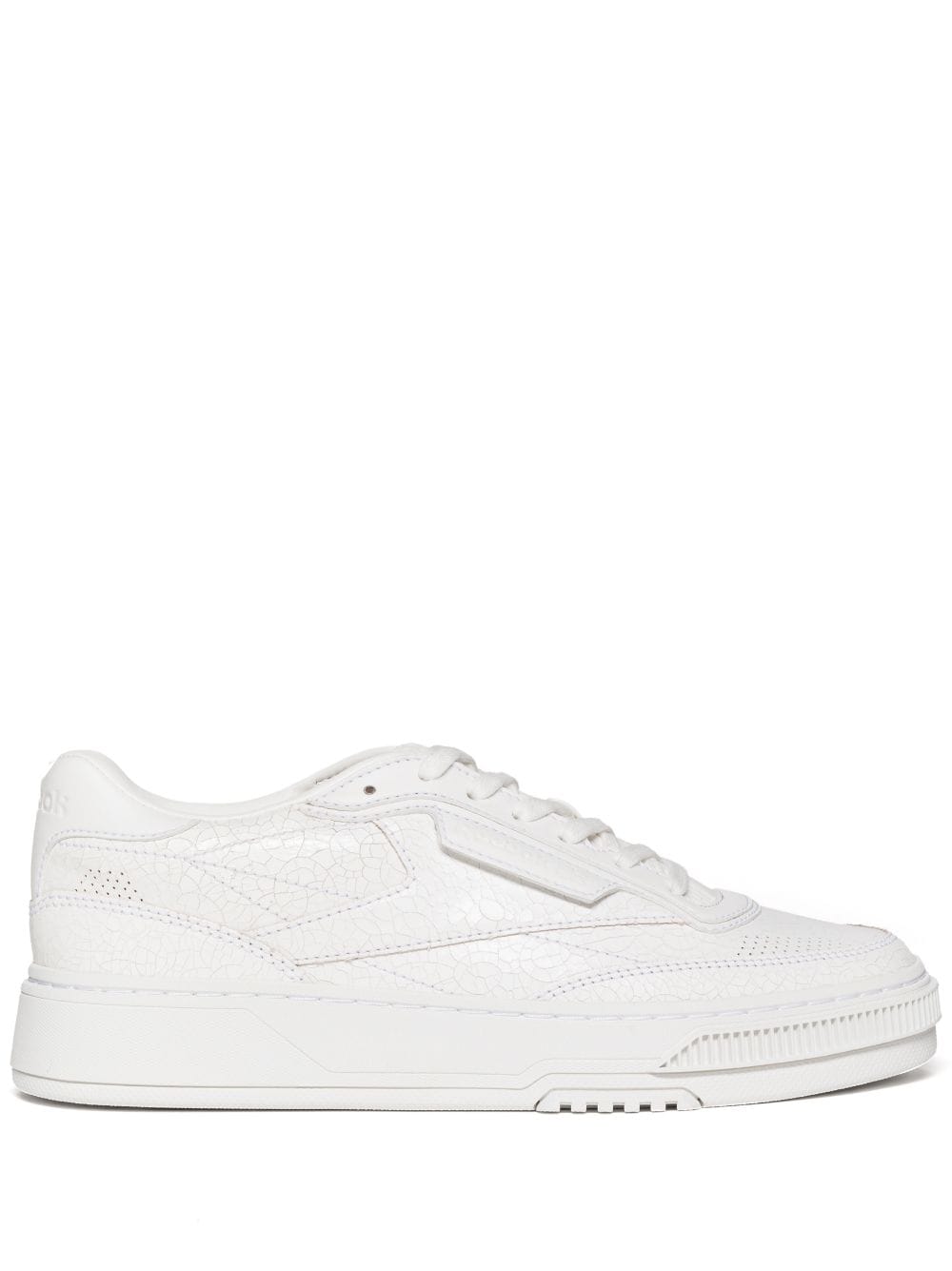 Reebok LTD Club C Ltd cracked leather sneakers - Bianco