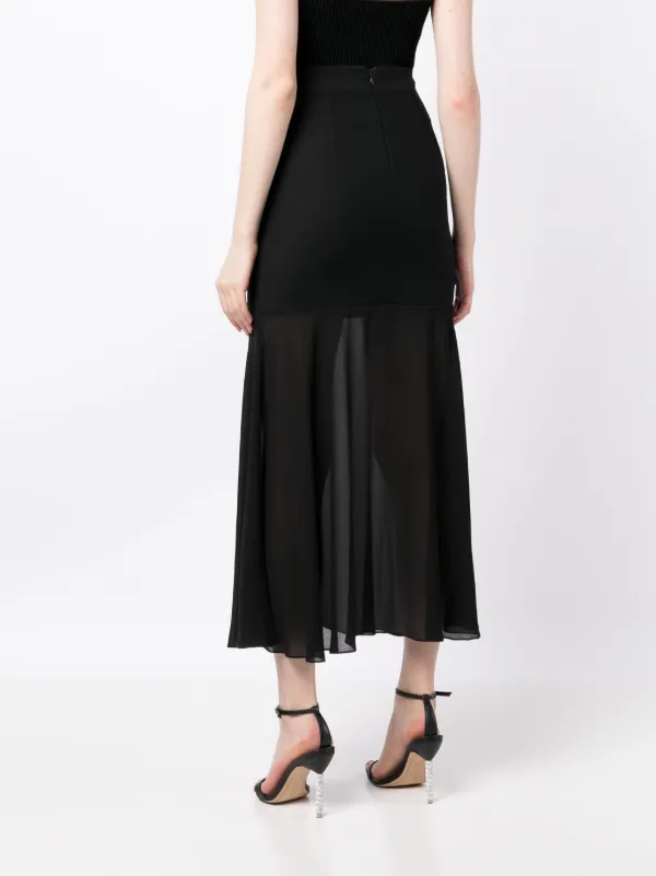 Sheer panel skirt sale