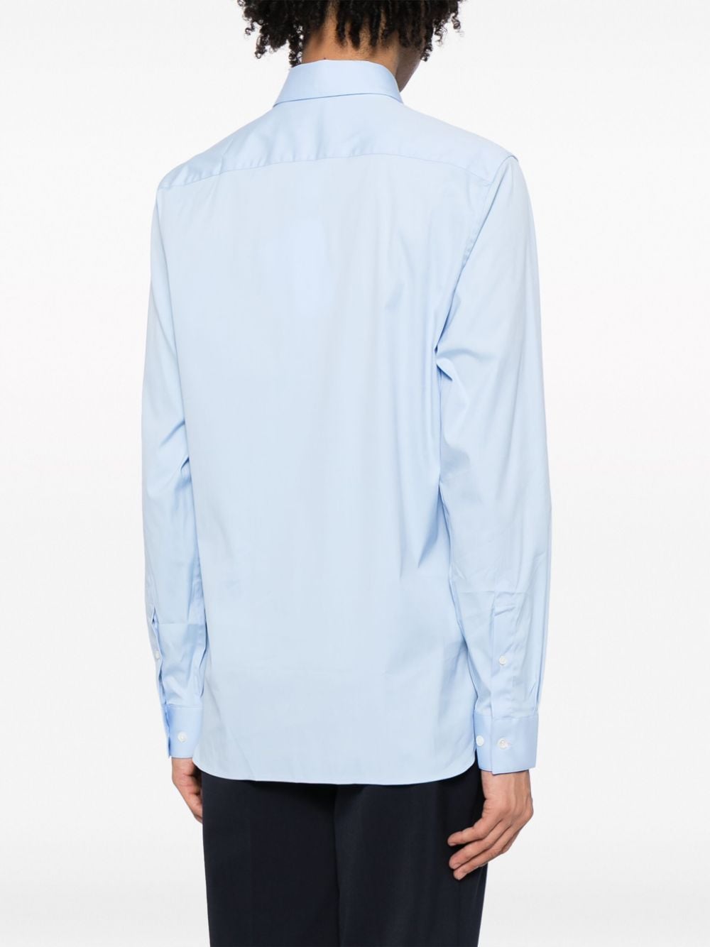 Lacoste Overhemd met logopatch Blauw