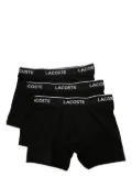 Lacoste logo-waistband slip-on boxers (pack of three) - Black
