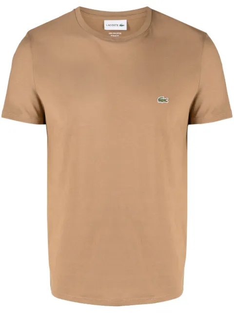 Lacoste logo-embroidered cotton T-shirt
