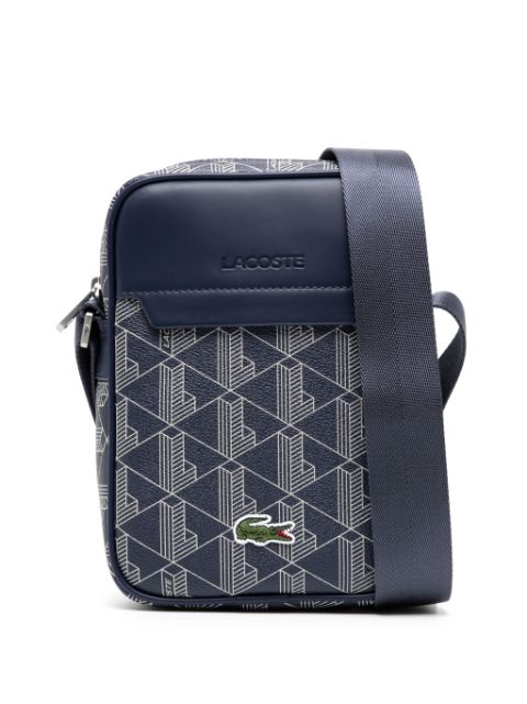 Lacoste mochila tipo mensajero The Blend con parche del logo 