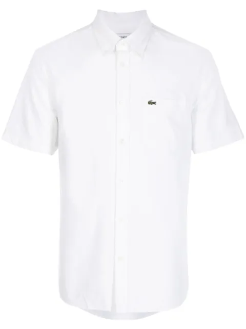 Lacoste chemise manches courtes à patch logo crocodile