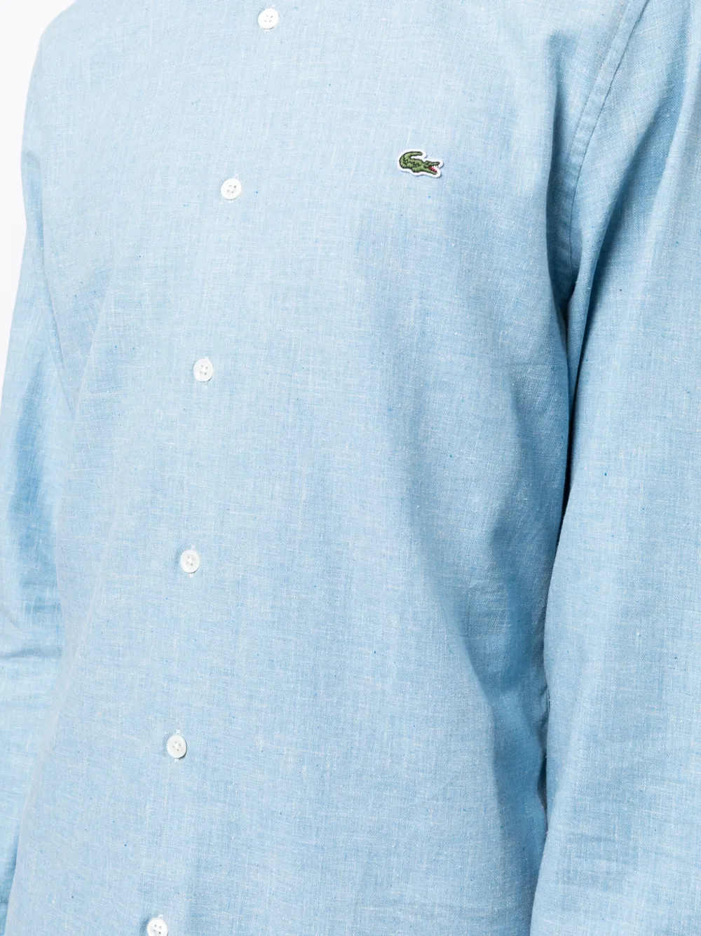 Lacoste Overhemd met logopatch Blauw