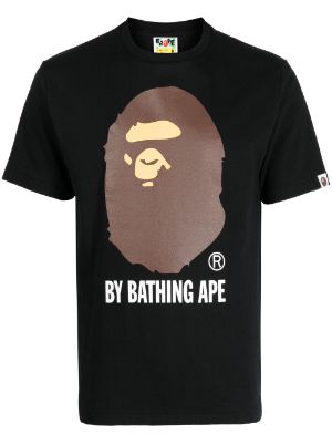 A BATHING APE® logo-print Cotton T-shirt - Farfetch