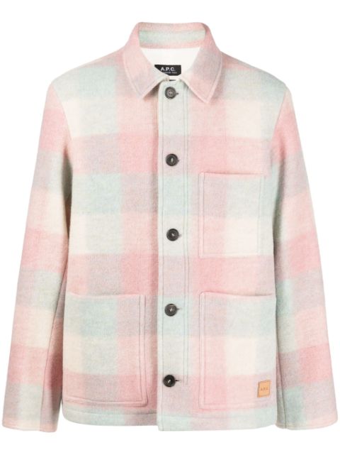 A.P.C. checked shirt jacket Men