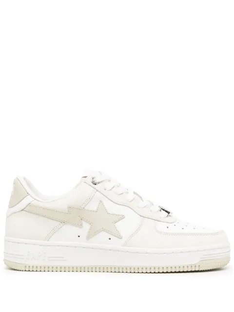 A BATHING APE® lace-up leather sneakers 