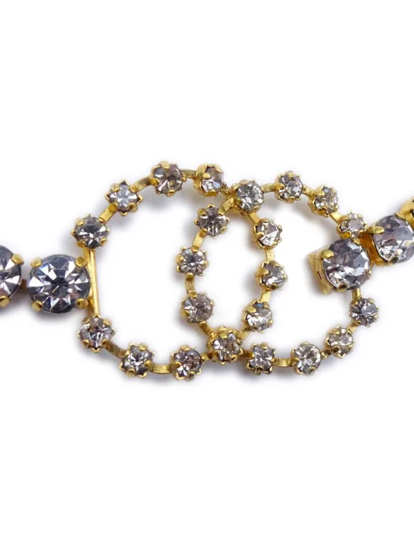 【税込?送料無料】 CHANEL Pre-Owned チェーンベルト ラインストーン 1995 小物