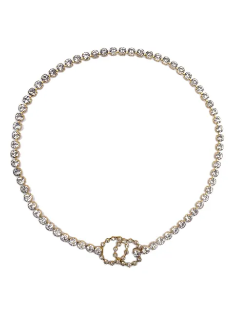 CHANEL 1995 rhinestone-embellished chain belt Women