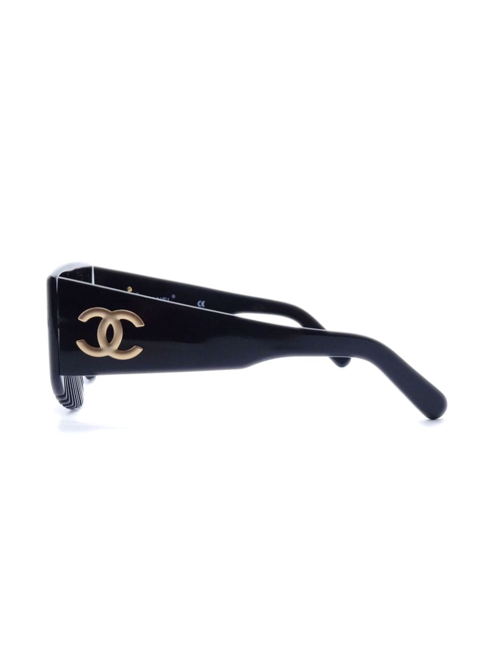 CHANEL Pre-Owned 1990-2000 Hair Comb oversize-frame Sunglasses - Farfetch