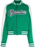 CHOCOOLATE logo-print varsity bomber jacket - Green