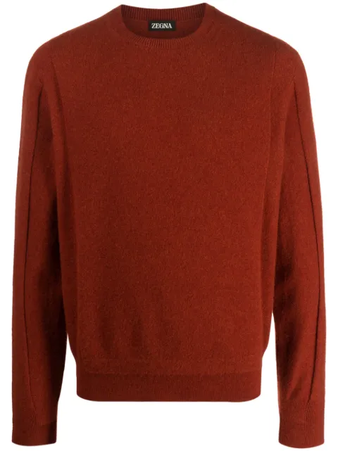 Zegna crew-neck wool-blend jumper