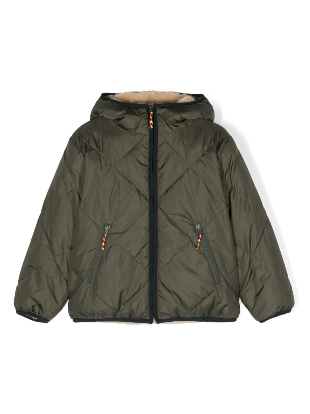 Bellerose Helmut reversible hooded jacket - Green