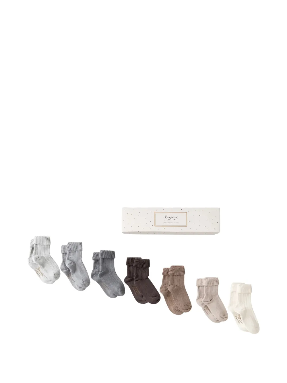 Bonpoint ribbed roll-neck socks - Toni neutri