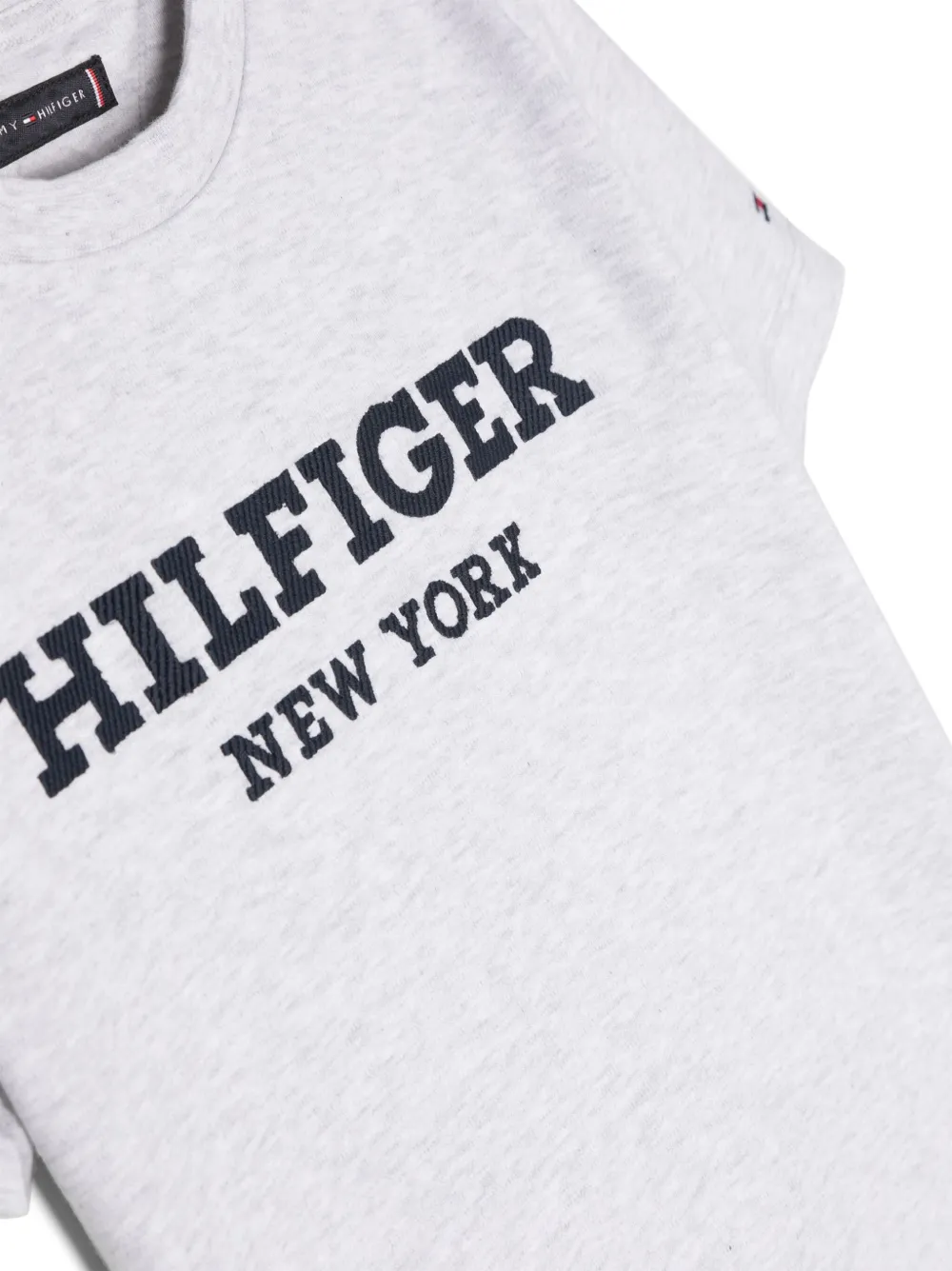Tommy Hilfiger Junior T-shirt met geborduurd logo Grijs