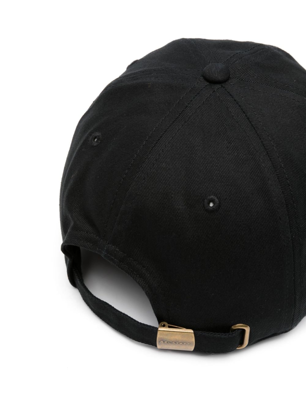 Shop Belstaff Phoenix Logo-patch Cotton Cap In Black