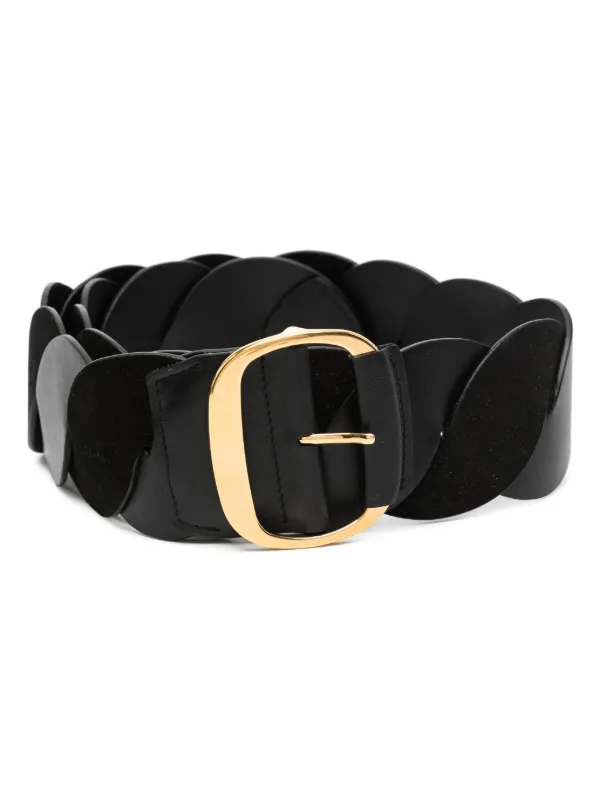 Altuzarra Twist-detail Leather Belt in Black