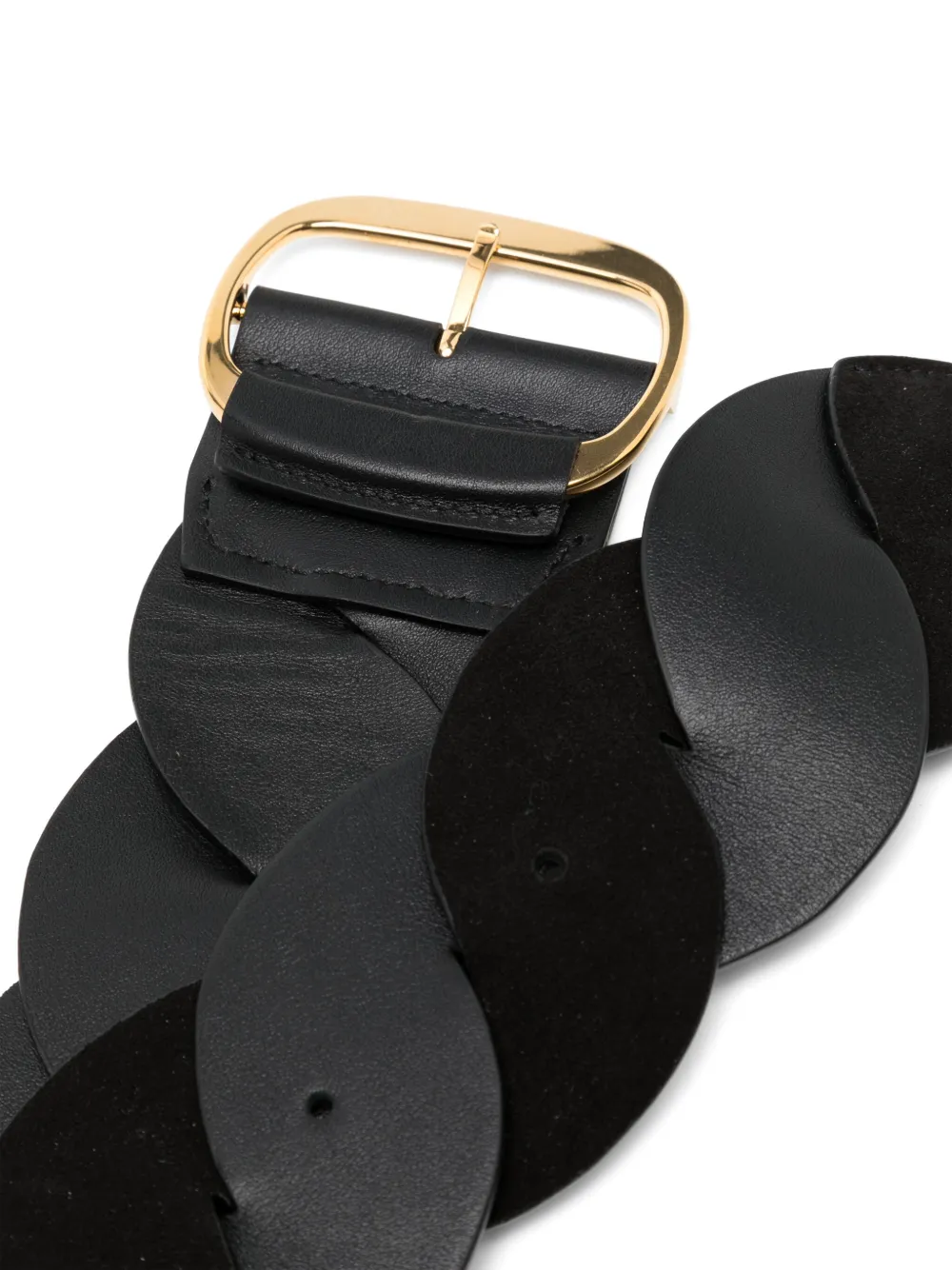 Altuzarra twist-detail leather belt - Zwart