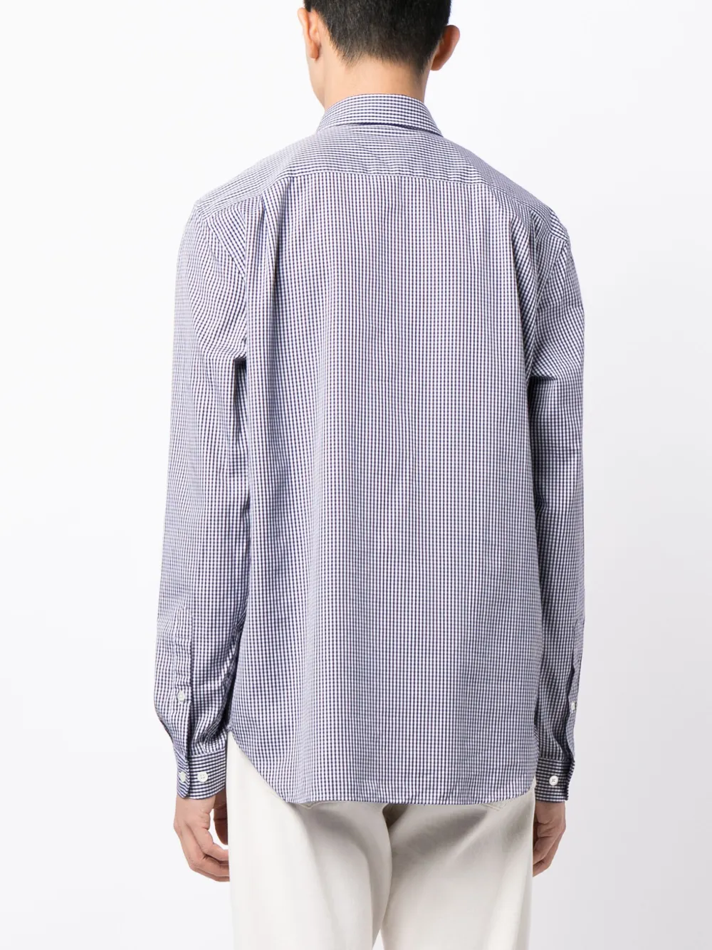 Lacoste Overhemd met gingham ruit Blauw