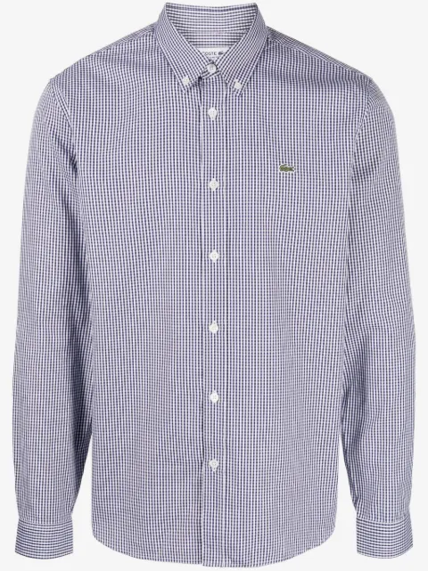 Lacoste chemise boutonnée à carreaux vichy