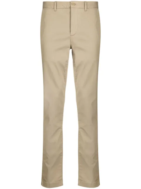 Lacoste logo-patch slim-fit trousers