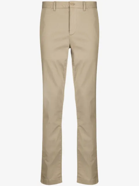 Lacoste logo-patch slim-fit trousers