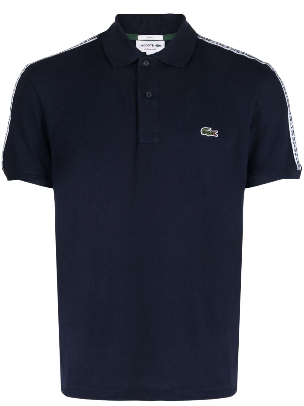 Lacoste Logo-patch Polo Shirt In Blue