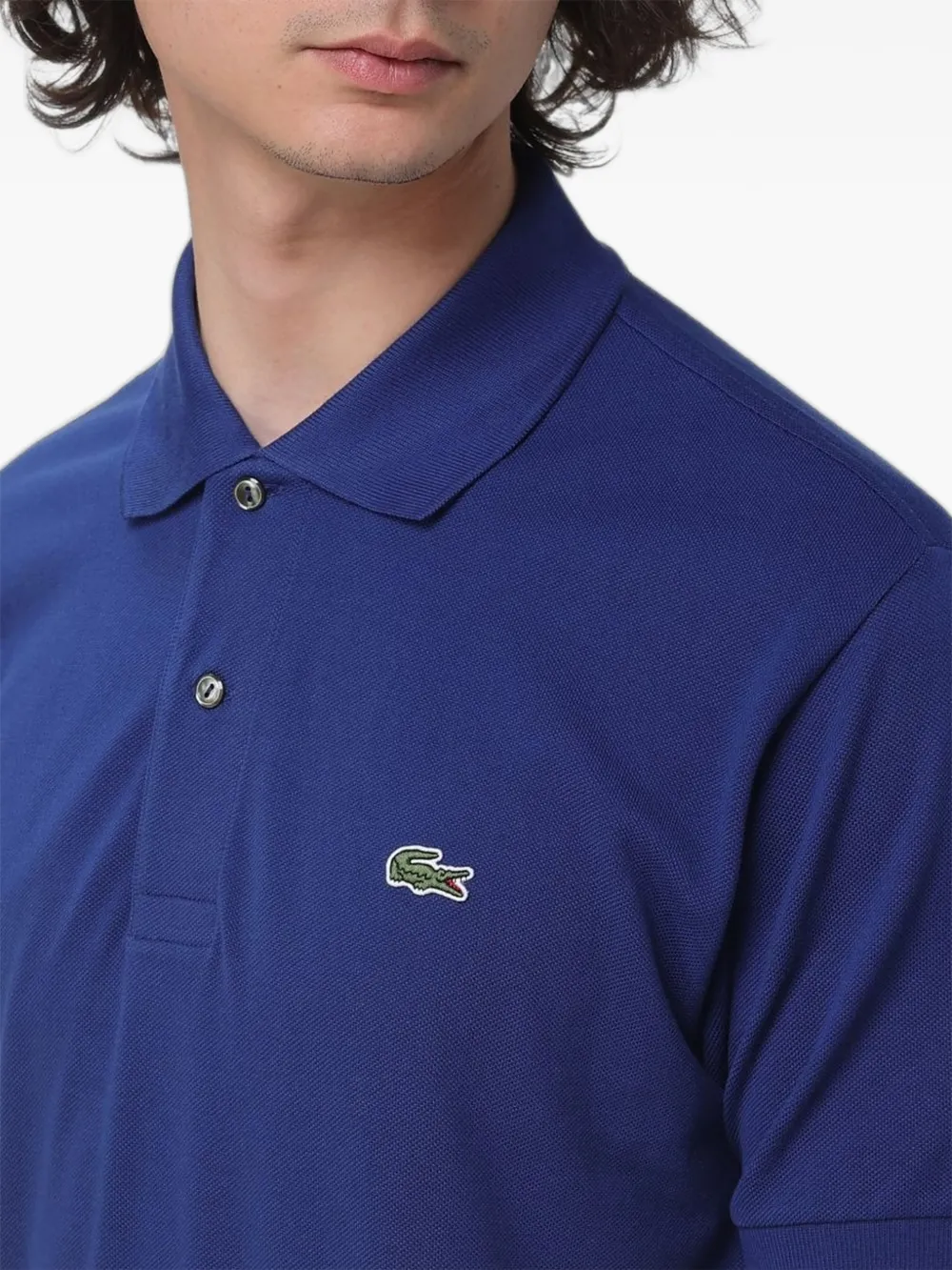 Lacoste Piqué poloshirt met logopatch Blauw